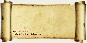 Anđela Dedinac vizit kartica